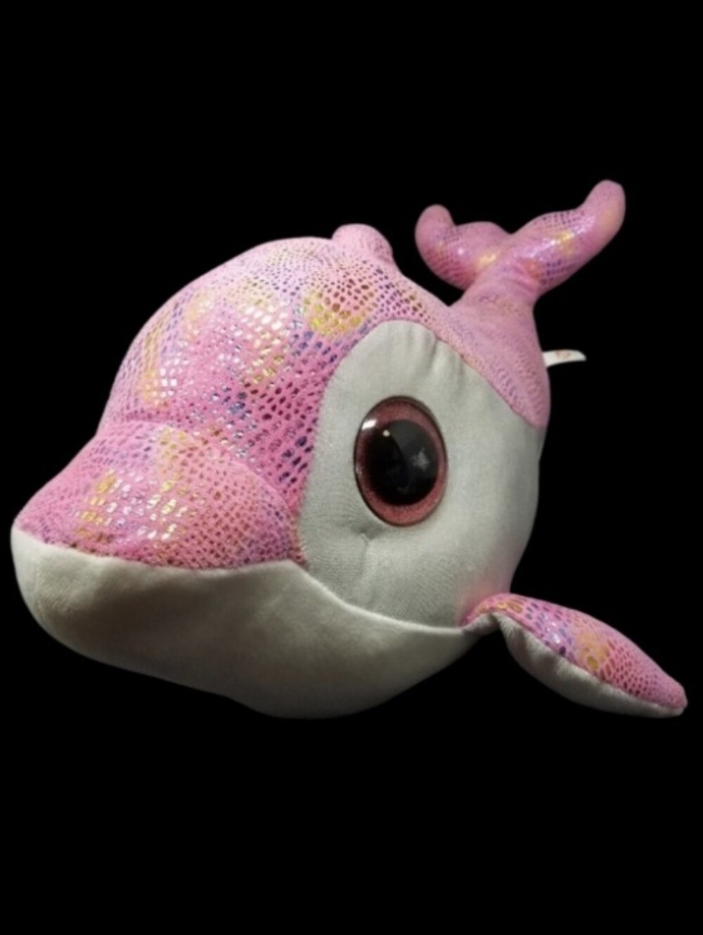 2014 TY BEANIE BOOS LARGE SPARKLES PLUSH DOLPHIN